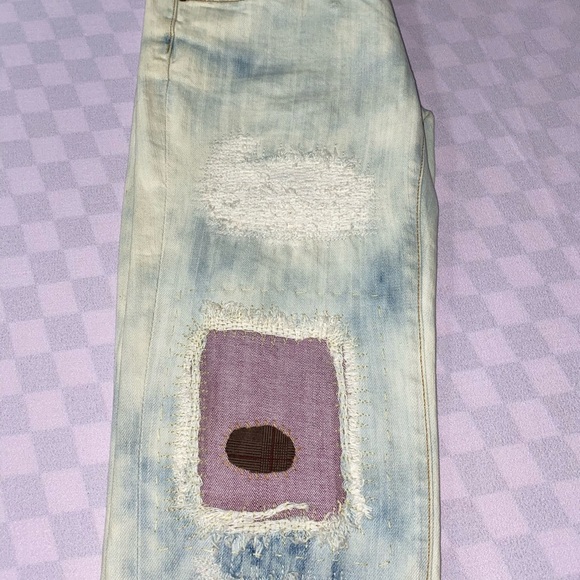 7 for all Mankind Ripped Jeans Ripped Patch Look - Picture 5 of 9